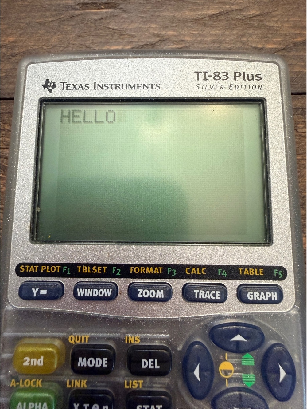 Texas Instruments TI-83 Plus Silver Edition Graphing Calculator Clear Case